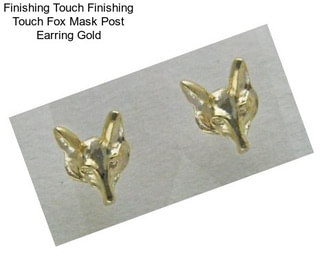 Finishing Touch Finishing Touch Fox Mask Post Earring Gold