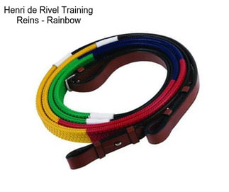 Henri de Rivel Training Reins - Rainbow