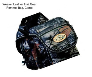 Weaver Leather Trail Gear Pommel Bag, Camo