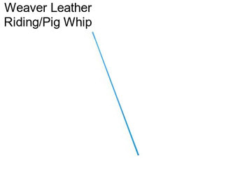 Weaver Leather Riding/Pig Whip