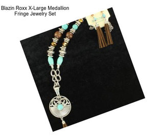 Blazin Roxx X-Large Medallion Fringe Jewelry Set