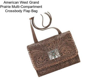 American West Grand Prairie Multi-Compartment Crossbody Flap Bag