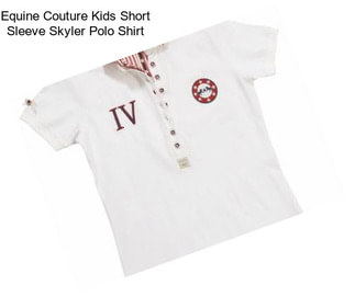 Equine Couture Kids Short Sleeve Skyler Polo Shirt