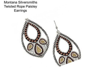 Montana Silversmiths Twisted Rope Paisley Earrings