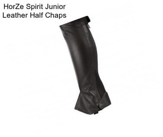 HorZe Spirit Junior Leather Half Chaps