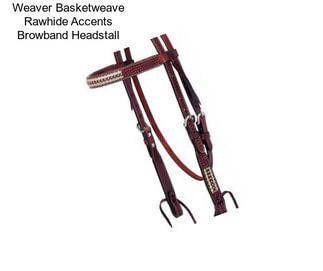 Weaver Basketweave Rawhide Accents Browband Headstall