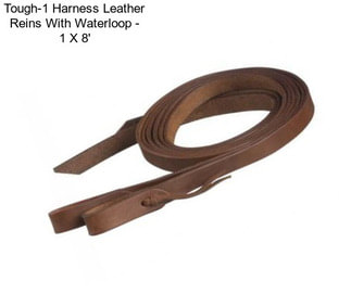 Tough-1 Harness Leather Reins With Waterloop - 1\