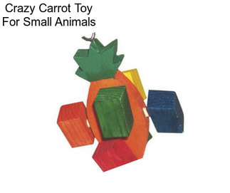 Crazy Carrot Toy For Small Animals