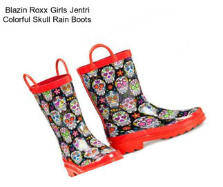 Blazin Roxx Girls Jentri Colorful Skull Rain Boots