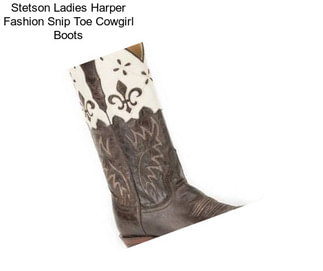 Stetson Ladies Harper Fashion Snip Toe Cowgirl Boots