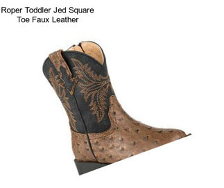 Roper Toddler Jed Square Toe Faux Leather