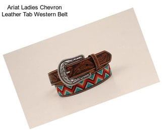 Ariat Ladies Chevron Leather Tab Western Belt