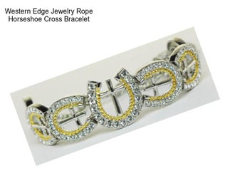 Western Edge Jewelry Rope Horseshoe Cross Bracelet