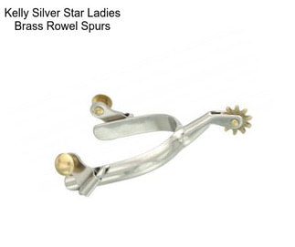 Kelly Silver Star Ladies Brass Rowel Spurs