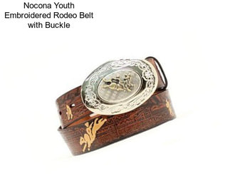 Nocona Youth Embroidered Rodeo Belt with Buckle