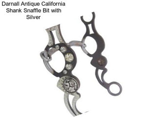 Darnall Antique California Shank Snaffle Bit with Silver