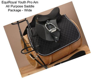 EquiRoyal Youth Pro Am All Purpose Saddle Package - Wide