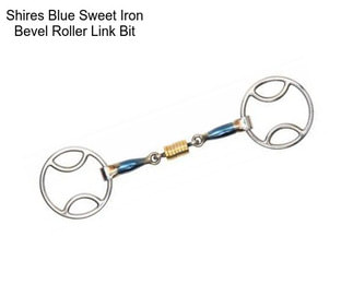 Shires Blue Sweet Iron Bevel Roller Link Bit