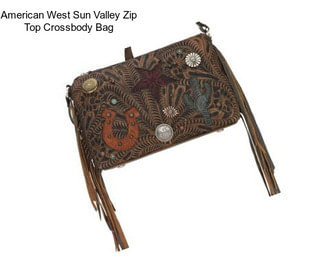 American West Sun Valley Zip Top Crossbody Bag