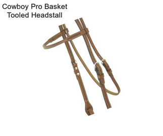 Cowboy Pro Basket Tooled Headstall