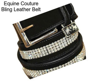 Equine Couture Bling Leather Belt