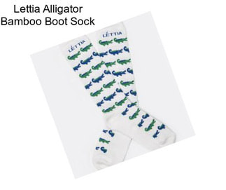 Lettia Alligator Bamboo Boot Sock