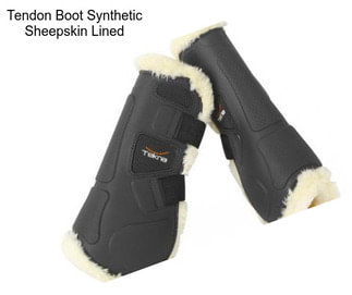 Tendon Boot Synthetic Sheepskin Lined