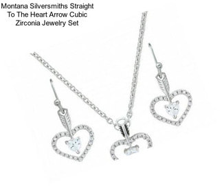 Montana Silversmiths Straight To The Heart Arrow Cubic Zirconia Jewelry Set