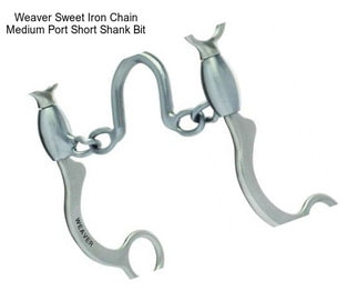 Weaver Sweet Iron Chain Medium Port Short Shank Bit