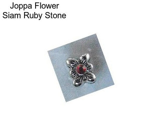 Joppa Flower Siam Ruby Stone
