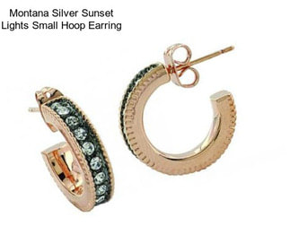 Montana Silver Sunset Lights Small Hoop Earring