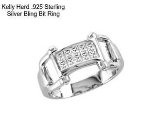 Kelly Herd .925 Sterling Silver Bling Bit Ring