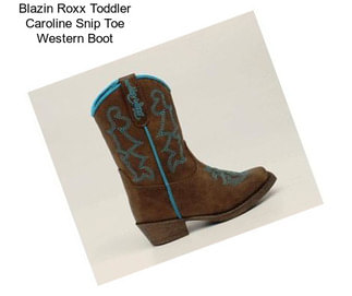 Blazin Roxx Toddler Caroline Snip Toe Western Boot