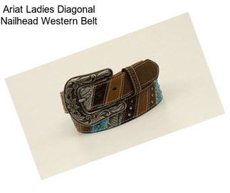 Ariat Ladies Diagonal Nailhead Western Belt