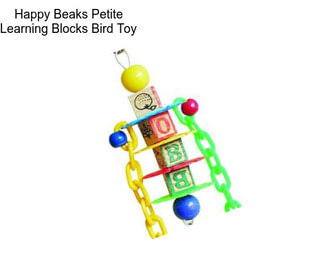 Happy Beaks Petite Learning Blocks Bird Toy