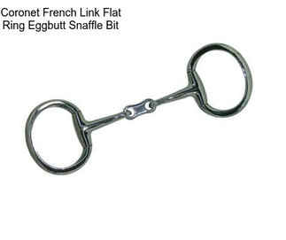 Coronet French Link Flat Ring Eggbutt Snaffle Bit