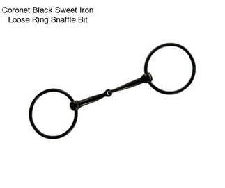 Coronet Black Sweet Iron Loose Ring Snaffle Bit