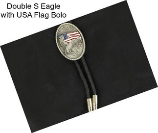 Double S Eagle with USA Flag Bolo