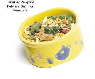 Hamster Pawprint Petware Dish For Hamsters