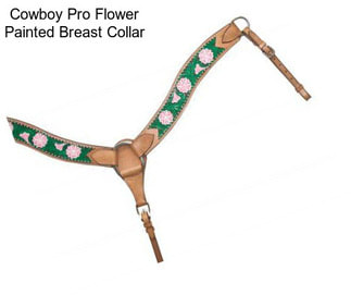 Cowboy Pro Flower Painted Breast Collar