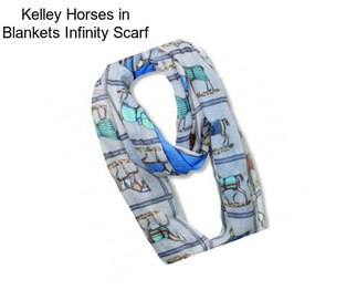 Kelley Horses in Blankets Infinity Scarf