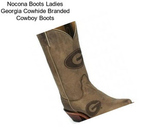 Nocona Boots Ladies Georgia Cowhide Branded Cowboy Boots