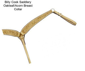 Billy Cook Saddlery Oakleaf/Acorn Breast Collar