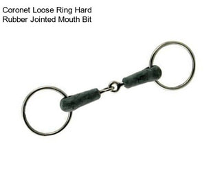 Coronet Loose Ring Hard Rubber Jointed Mouth Bit