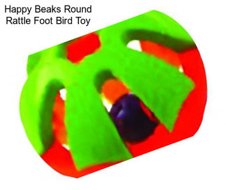 Happy Beaks Round Rattle Foot Bird Toy