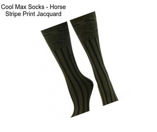 Cool Max Socks - Horse Stripe Print Jacquard