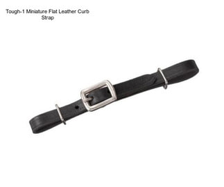 Tough-1 Miniature Flat Leather Curb Strap