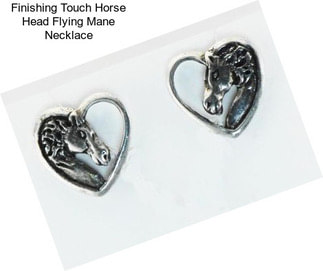 Finishing Touch Horse Head Flying Mane Necklace