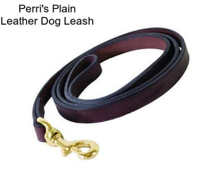 Perri\'s Plain Leather Dog Leash