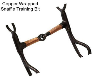 Copper Wrapped Snaffle Training Bit